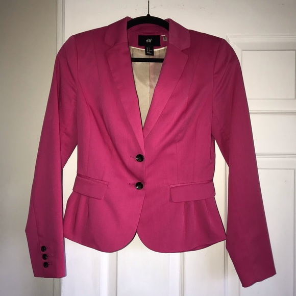 H&M SIZE 6 HOT PINK BLAZER - Picture 11 of 11
